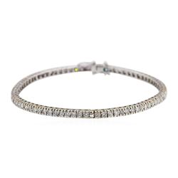 18KT White Gold 2.30 ctw Diamond Bangle Bracelet