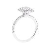 Image 4 : 14KT White Gold 0.92 ctw Diamond Ring
