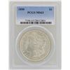 1890 $1 Morgan Silver Dollar Coin PCGS MS63