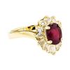 14KT Yellow Gold 1.86 ctw Ruby and Diamond Ring