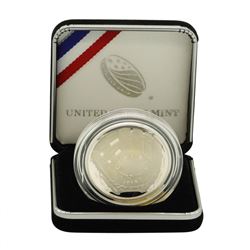 2014 $1 National Baseball Hall of Fame Proof Silver Coin w/Box & COA