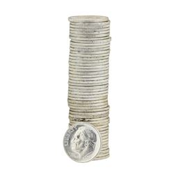 Roll of (50) 1961 Brilliant Uncirculated Roosevelt Dimes