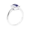 Image 4 : 18KT White Gold 1.49 ctw Sapphire and Diamond Ring