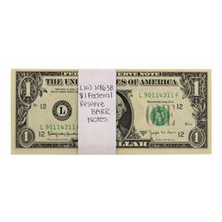 Lot of (10) Uncirculated 1963B $1 Federal Reserve BARR Notes