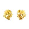 Image 1 : Silver and 18KT Yellow Gold 0.80 ctw Diamond Earrings