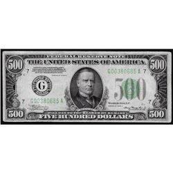 1934A $500 Federal Reserve Note Chicago