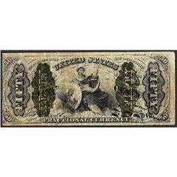 March 3, 1863 Third Issue Fifty Cent Fractional Currency Note