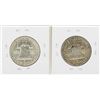 Image 2 : Lot of 1951-1952 Franklin Half Dollar Silver Coins