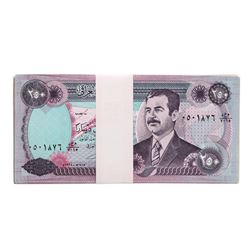 Lot of (50) Iraqi 250 Dinars Saddam Hussein Notes