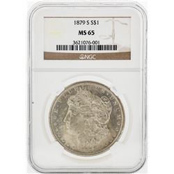 1879-S $1 Morgan Silver Dollar Coin NGC MS65