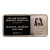 Image 2 : 500 Grain Sterling Silver Franklin Mint 100 Greatest Americans Ingot