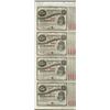 Image 1 : Uncut Sheet of (4) State of Louisiana Baby Bond Obsolete Notes