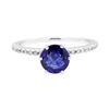 Image 2 : 14KT White Gold 1.43 ctw Sapphire and Diamond Ring