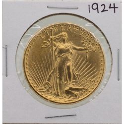1924 $20 St. Gaudens Head Double Eagle Gold Coin