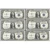 Image 1 : Lot of (6) Consecutive 1935D $1 Silver Certificate Notes