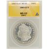 Image 1 : 1883-CC $1 Morgan Silver Dollar Coin ANACS MS62DMPL