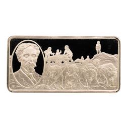 500 Grain Sterling Silver Franklin Mint 100 Greatest Americans Ingot