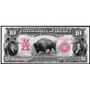 Image 1 : 1901 $10 Bison Legal Tender Note