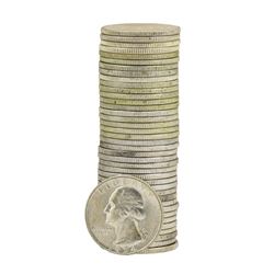 Roll of (40) 1954-D Brilliant Uncirculated Washington Quarters