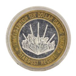 .999 Silver Stardust Resort Las Vegas, Nevada $10 Casino Limited Edition Gaming