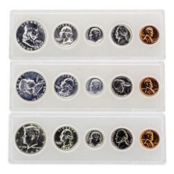 Lot of 1962-1964 (5) Coin Proof Sets