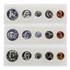 Image 1 : Lot of 1962-1964 (5) Coin Proof Sets
