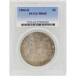 1904-O $1 Morgan Silver Dollar Coin PCGS MS65