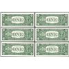 Image 2 : Lot of (6) 1957B $1 Silver Certificate Notes