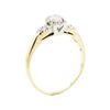 Image 4 : 14KT Yellow Gold and White Gold 0.27 ctw Diamond Ring