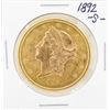 Image 1 : 1892-S $20 Liberty Head Double Eagle Gold Coin