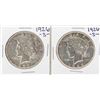 Image 1 : Lot of (2) 1926-S $1 Peace Silver Dollar Coins