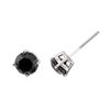Image 2 : 14KT White Gold 1.00 ctw Black Diamond Earrings