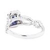 Image 3 : 14KT White Gold 1.38 ctw Sapphire and Diamond Ring
