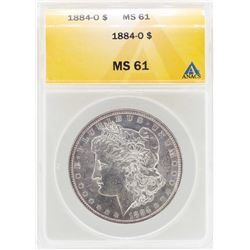1884-O $1 Morgan Silver Dollar Coin ANACS MS61