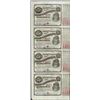 Image 1 : Uncut Sheet of (4) State of Louisiana Baby Bond Obsolete Notes