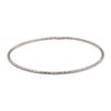 Image 1 : 14KT White Gold Diamond Cut Bangle Bracelet