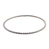 Image 2 : 14KT White Gold Diamond Cut Bangle Bracelet