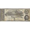 Image 1 : 1863 $5 Confederate States of America Note