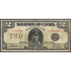 1923 $2 Dominion of Canada Note
