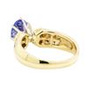 Image 3 : 14KT Yellow Gold 2.11 ctw Sapphire and Diamond Ring