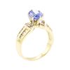 Image 4 : 14KT Yellow Gold 2.11 ctw Sapphire and Diamond Ring