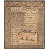 Image 1 : January 1, 1776 Four Shillings Delaware Colonial Currency Note
