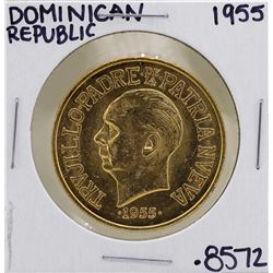 1955 Dominican Republican 30 Pesos Gold Coin