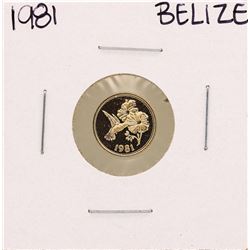 1981 $50 Belize Hummingbird Gold Coin