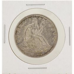 1877 Seated Liberty Half Dollar Silver Coin