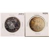 Image 1 : Lot of 1997 & 2009 $1 American Silver Eagle Coins