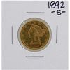 Image 1 : 1892-S $5 Liberty Head Half Eagle Gold Coin