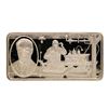 Image 1 : 500 Grain Sterling Silver Franklin Mint 100 Greatest Americans Ingot