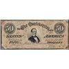 Image 1 : 1864 $50 Confederate States of America Note