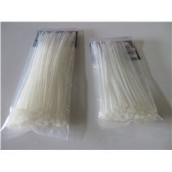 2 New packs of Cable/Zip Ties 100 per pack / 8 inch & 6 inch